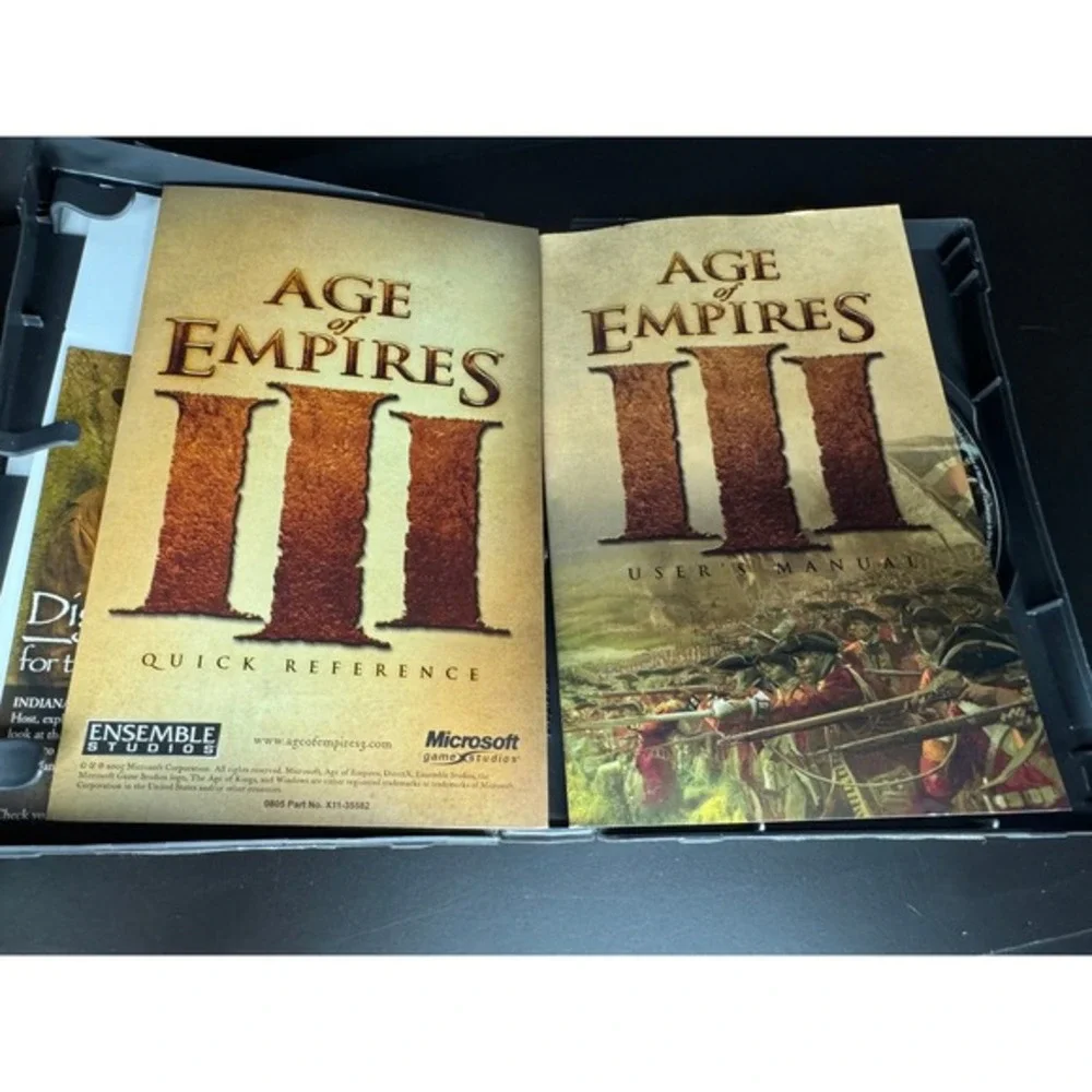 Vintage 2005 Age of Empires‎ III PC Game Complete With Discs, Manuals & Key